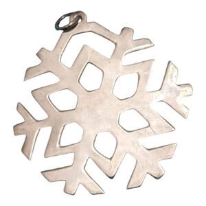 Signed SE‎ 925 Sterling Silver Snow Flake Pendant Vintage Jewelry